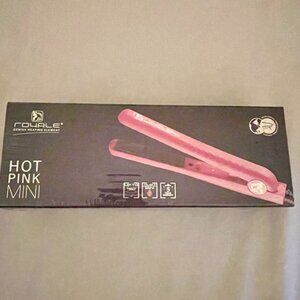 Royale Hot Pink Mini Flat Iron Hair Straightener